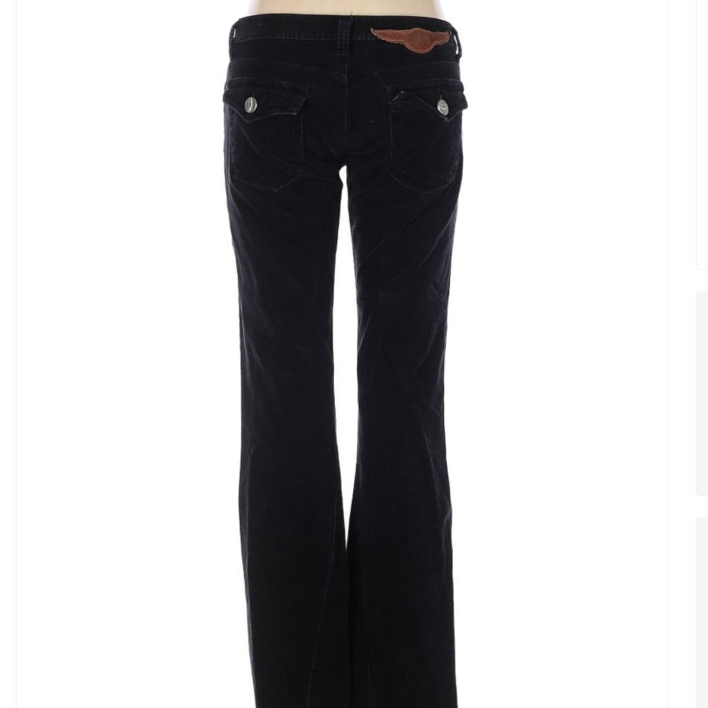 Vintage BCBG Maxazria Corduroy Low Waisted Straight Flare Bootcut Jeans / Pants